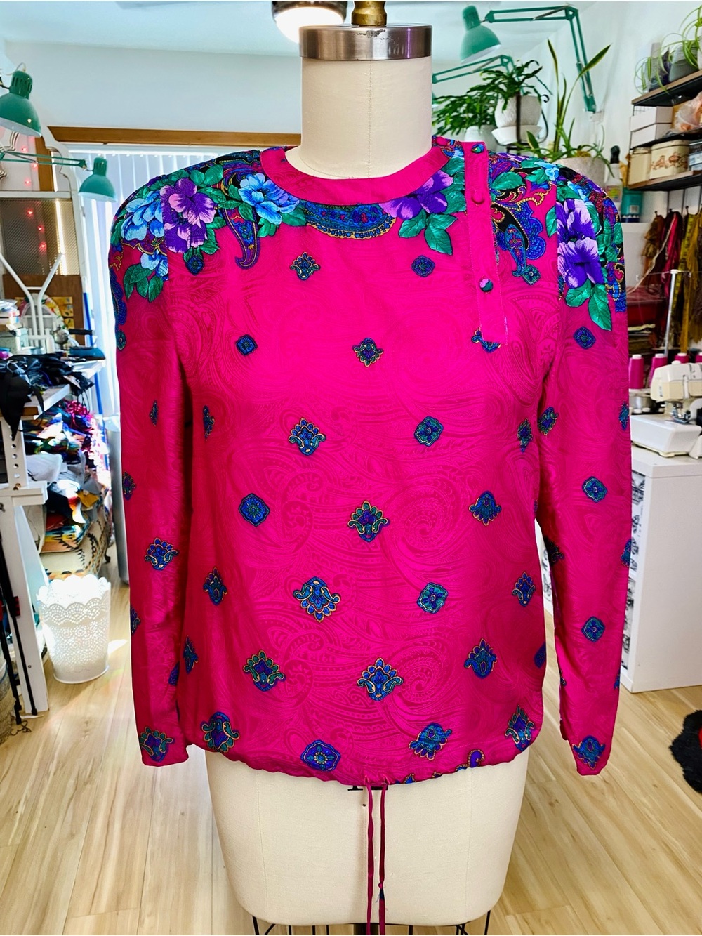 Pink Silk Blouse